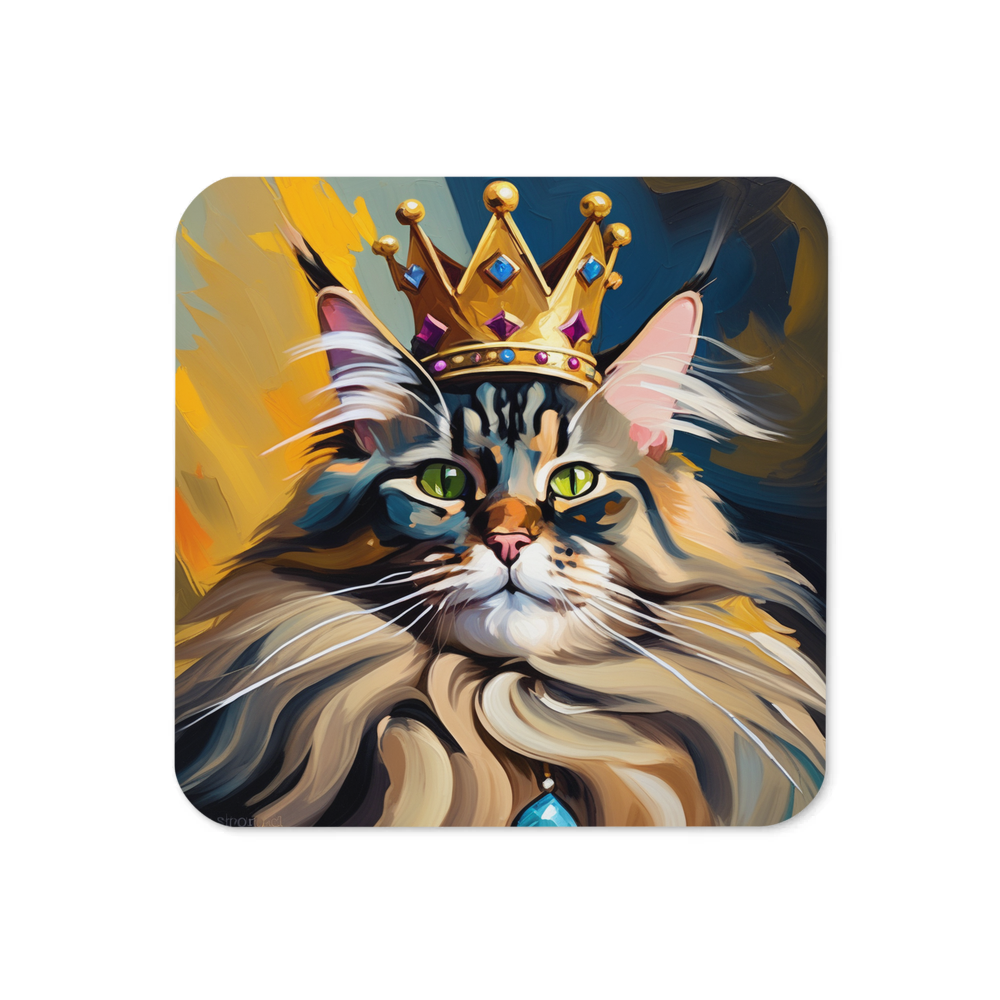 PugMug Custom Tabby Maine Coon Cat Coaster