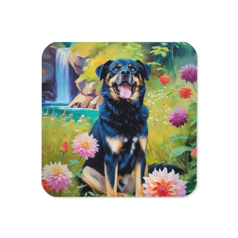 PugMug Custom Blue Coaster