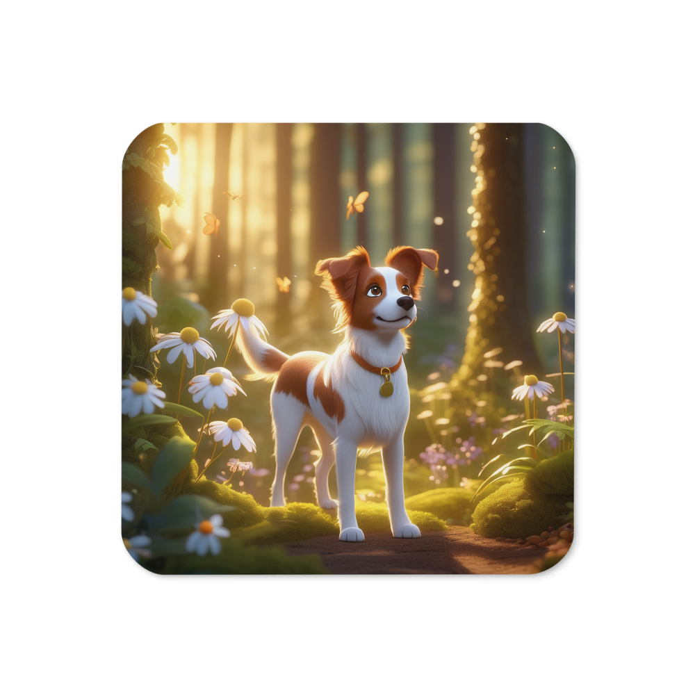 PugMug Custom Brittany Dog Coaster