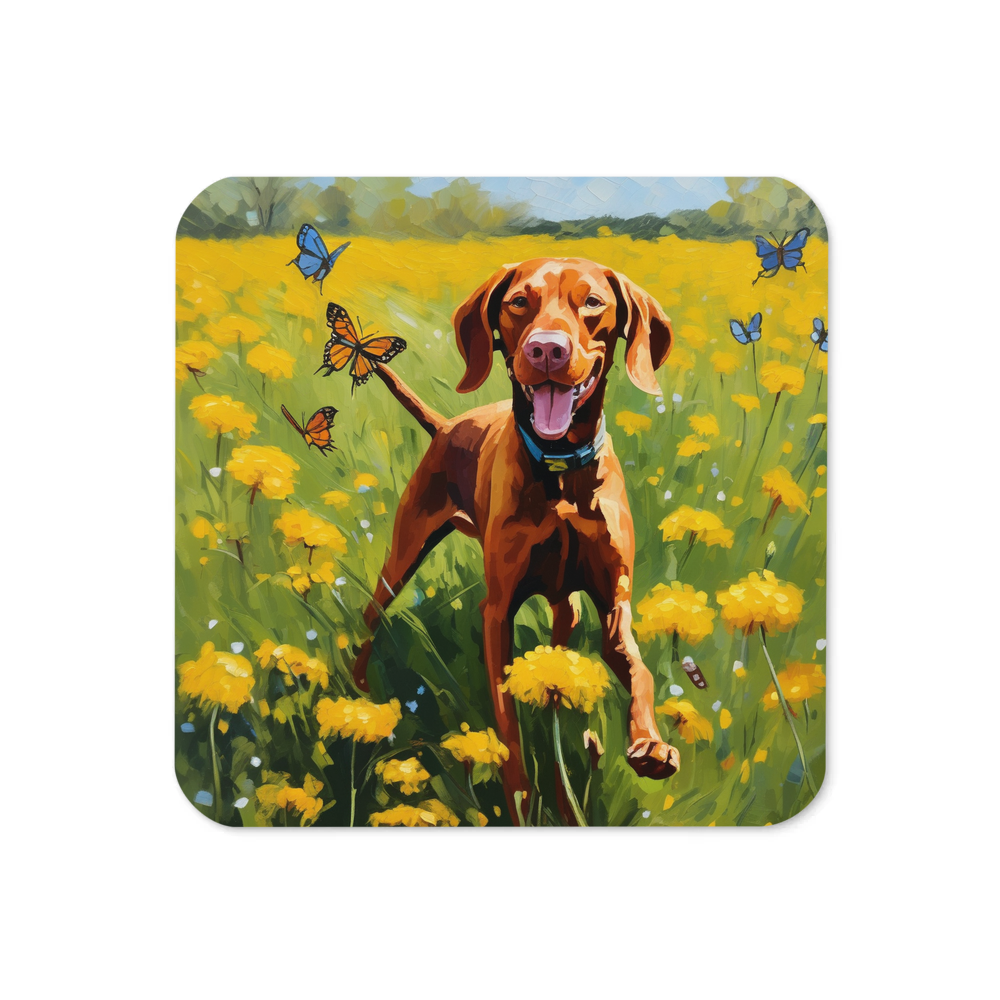 PugMug Custom Vizsla Coaster