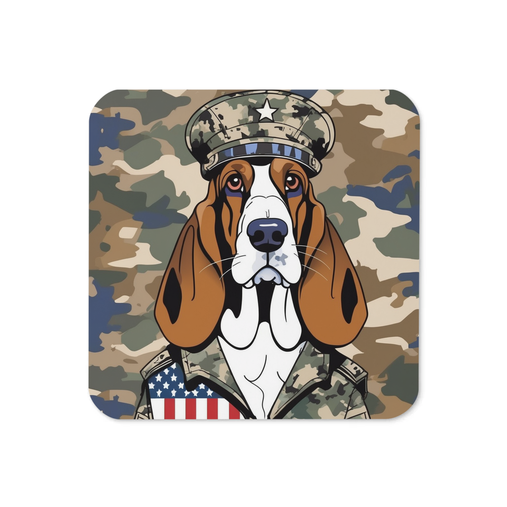 PugMug Custom Basset Hound Coaster