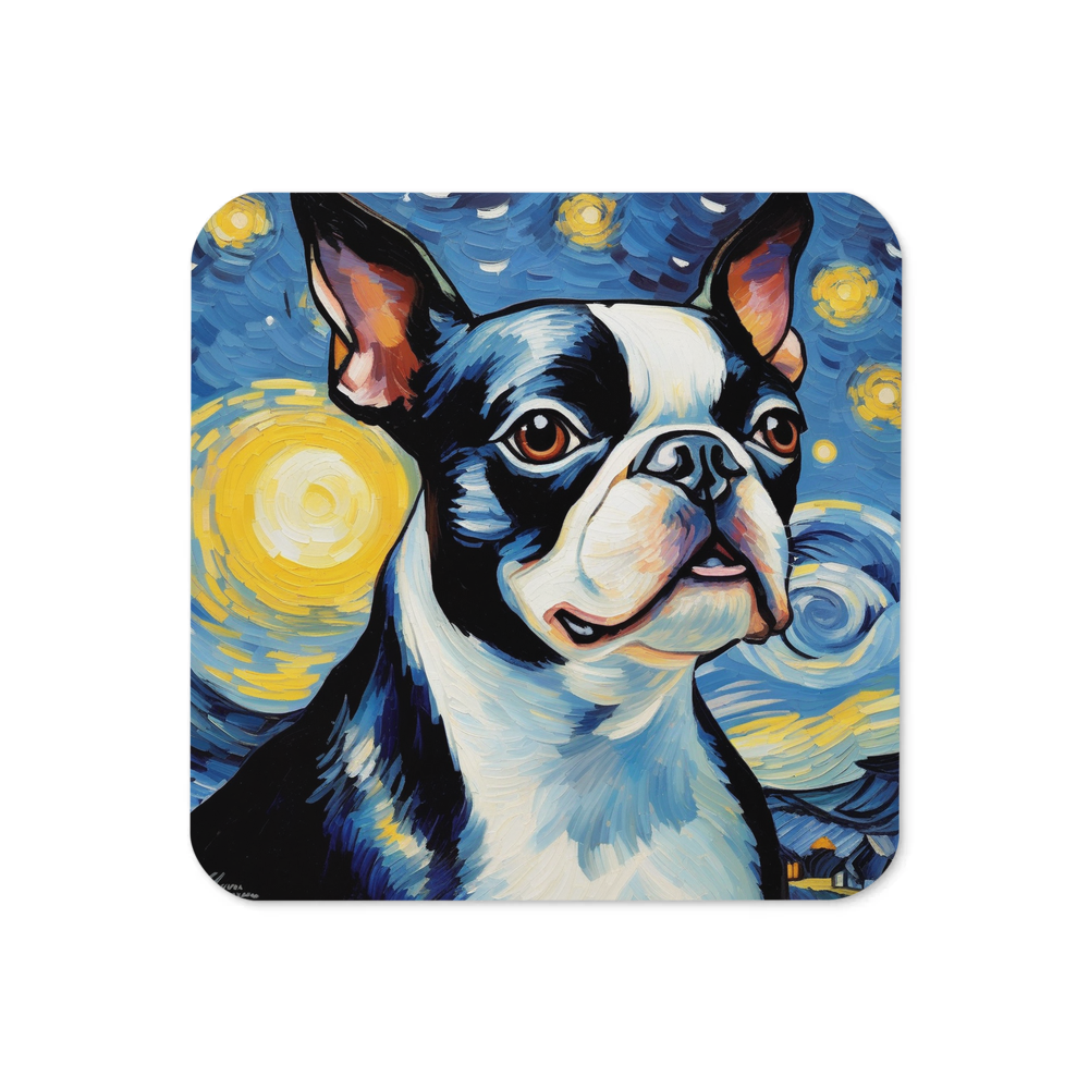 PugMug Custom Boston Terrier Coaster