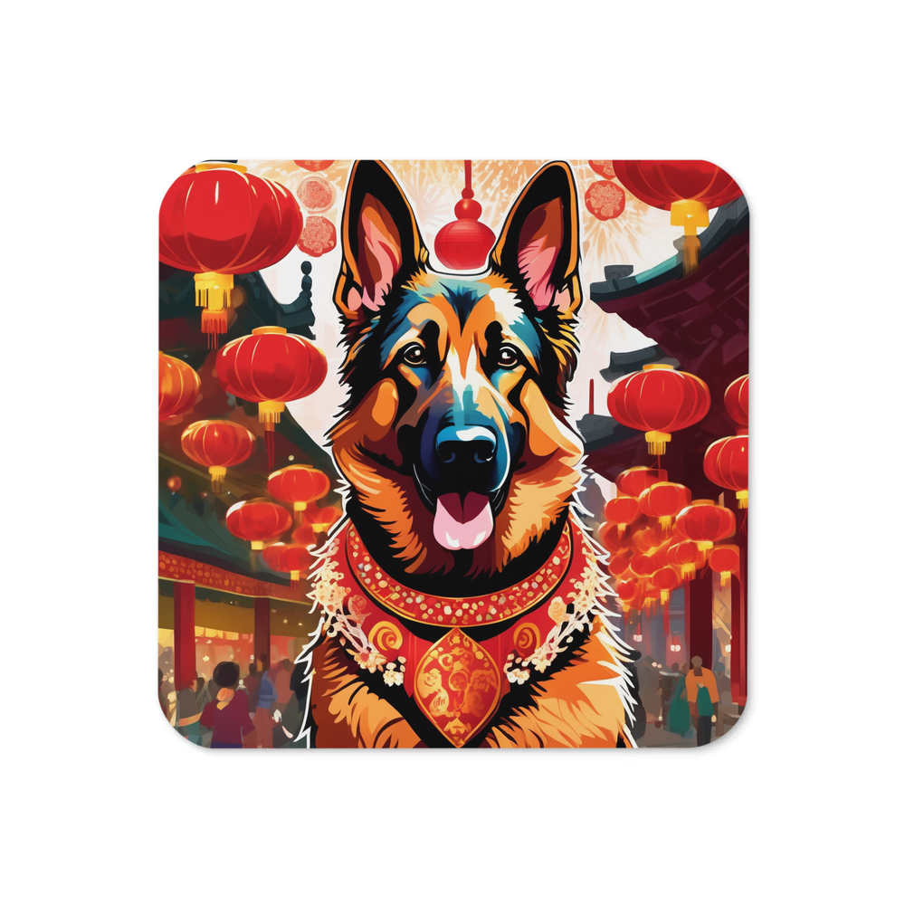 PugMug Custom German Shepherd Dog Coaster