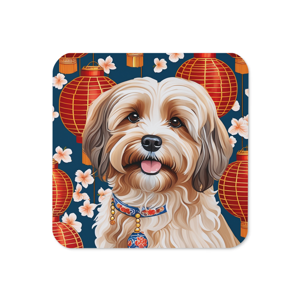 PugMug Custom Tan Havanese Dog Coaster