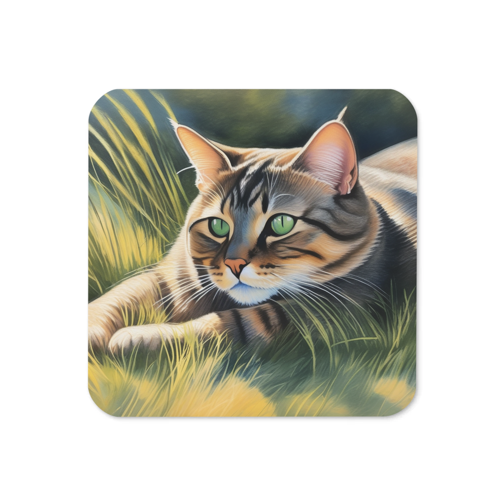 PugMug Custom Tabby Exotic Cat Coaster