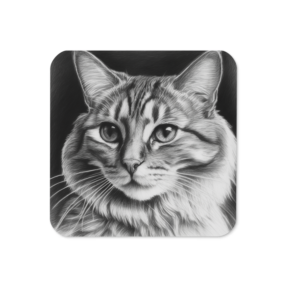 PugMug Custom Tabby Companion Cat Coaster