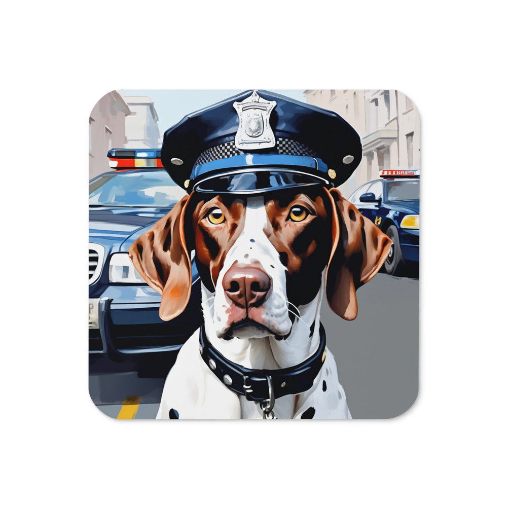 PugMug Custom Pointer Dog Coaster