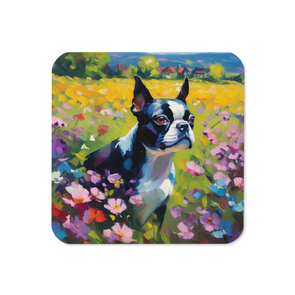 PugMug Custom Boston Terrier Coaster