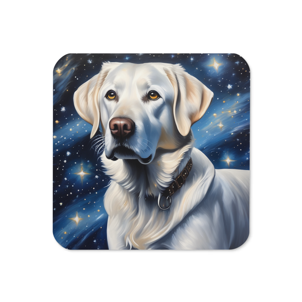 PugMug Custom White Labrador Retriever Coaster