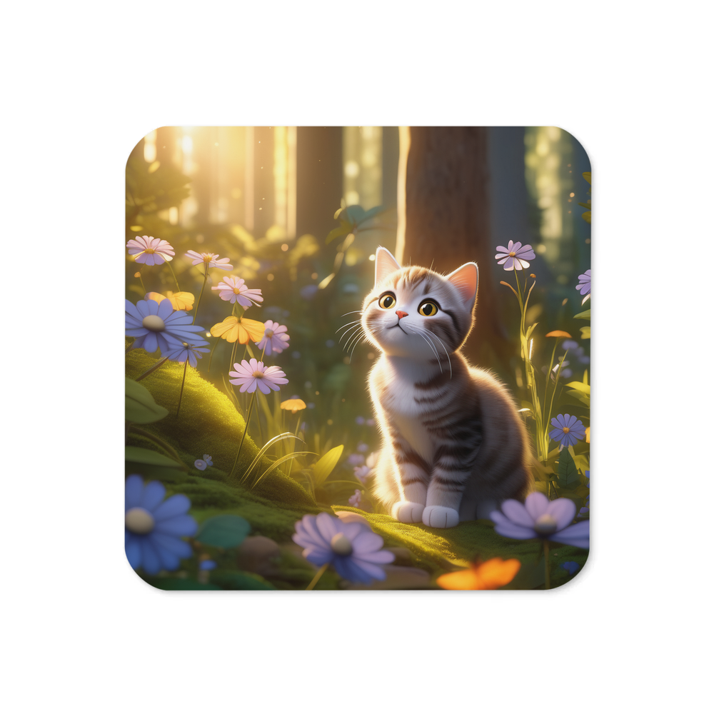 PugMug Custom Tabby Scottish Fold Cat Coaster