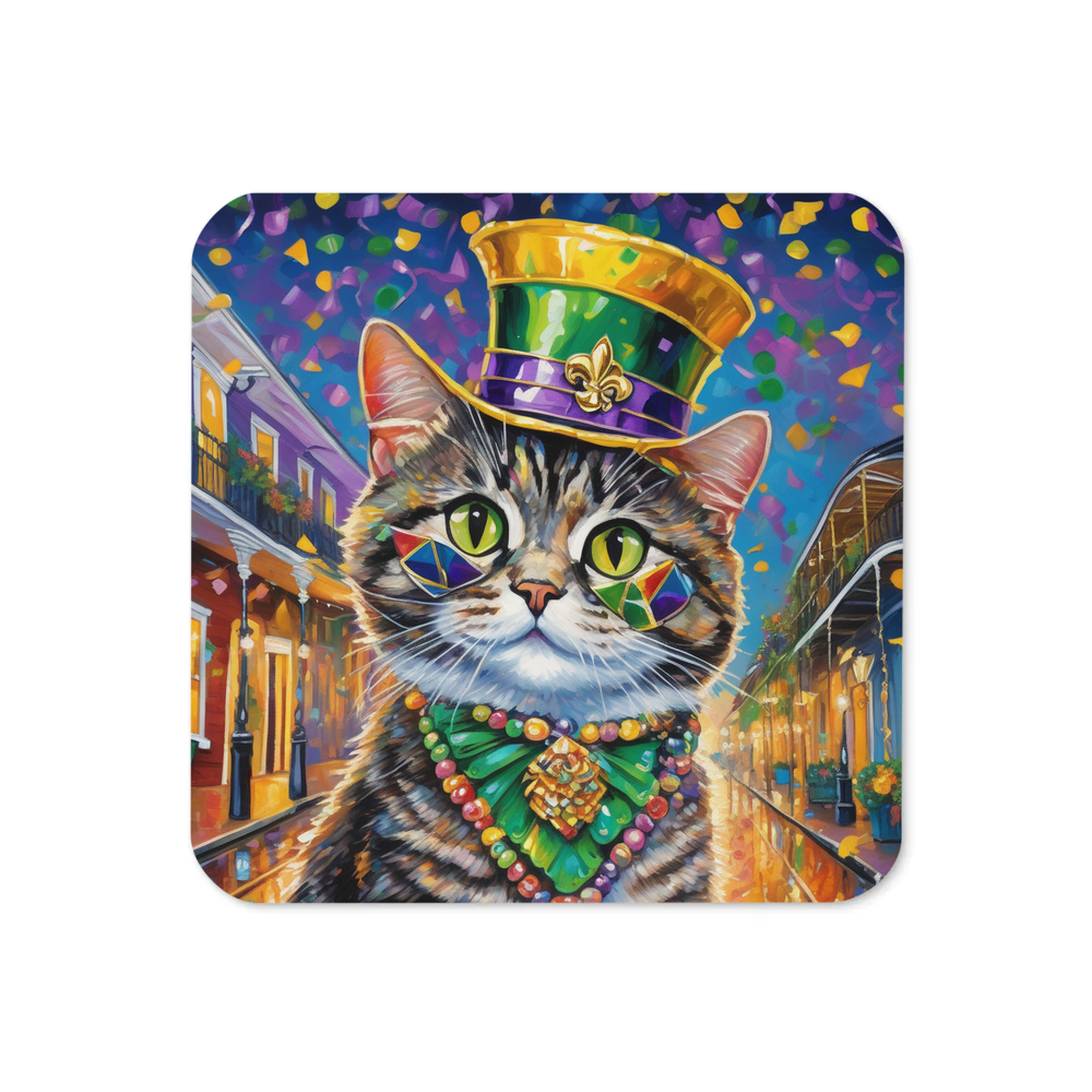 PugMug Custom Tabby Scottish Fold Cat Coaster