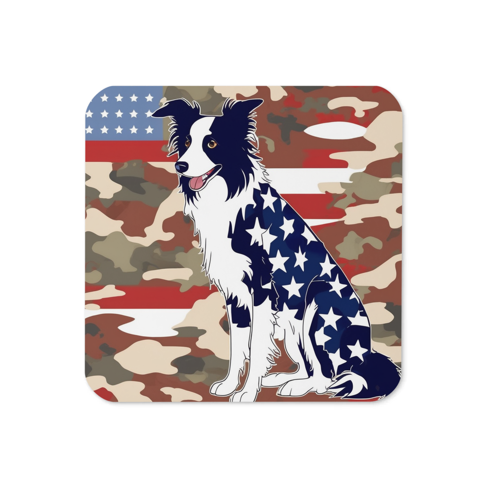 PugMug Custom Border Collie Coaster