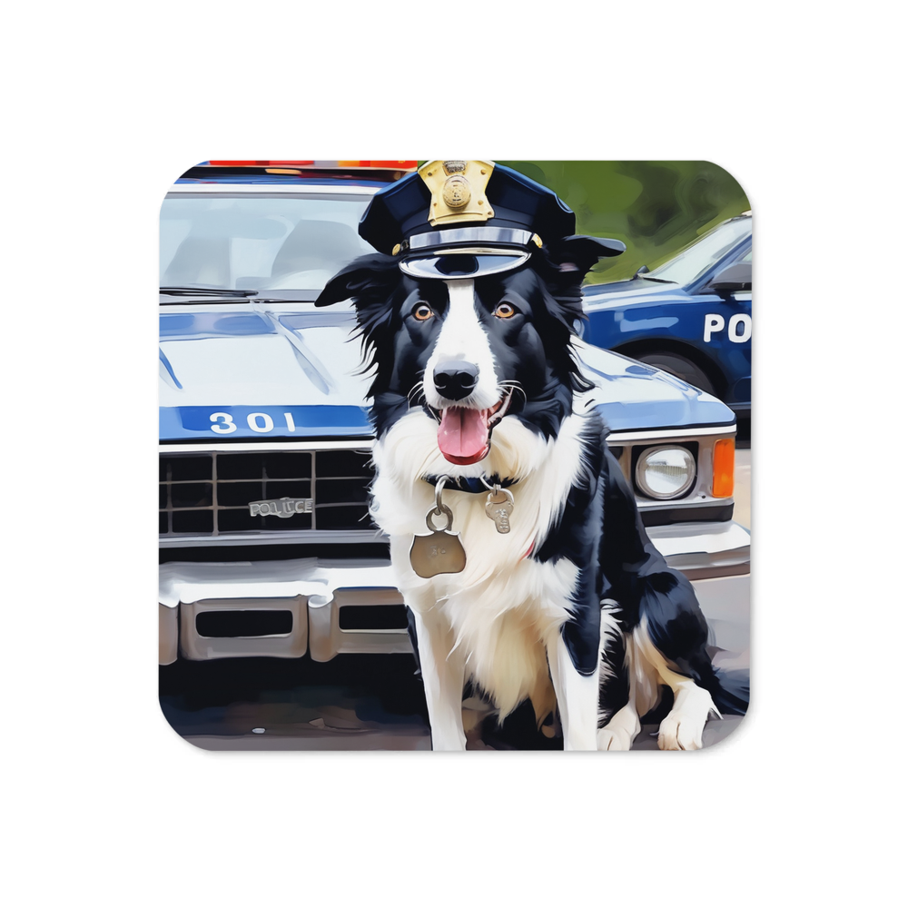 PugMug Custom Border Collie Coaster