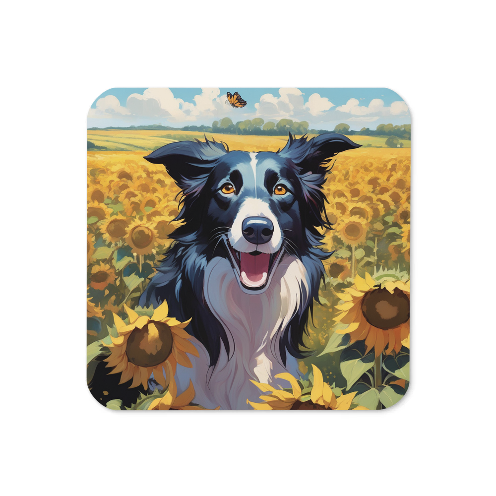 PugMug Custom Border Collie Coaster