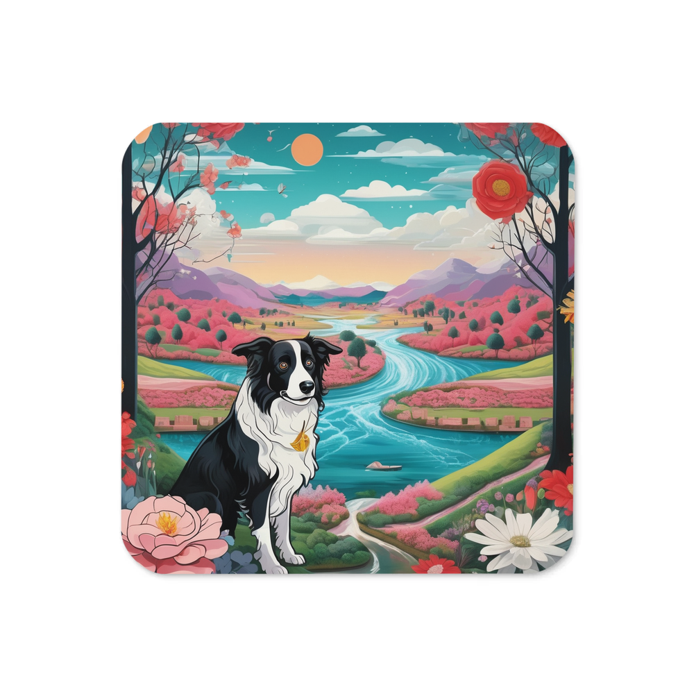 PugMug Custom Border Collie Coaster