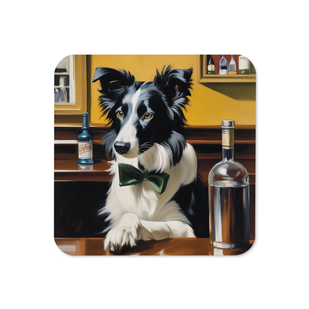PugMug Custom Border Collie Coaster