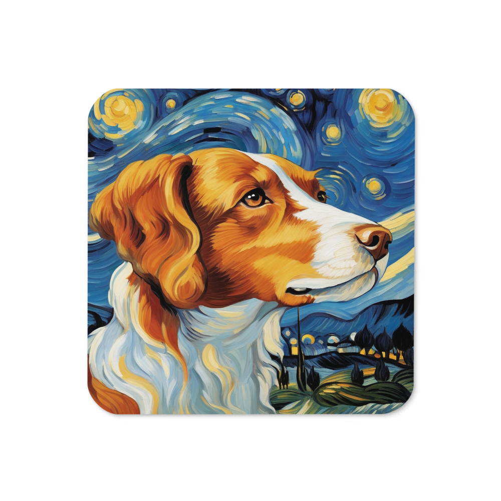 PugMug Custom Brittany Dog Coaster