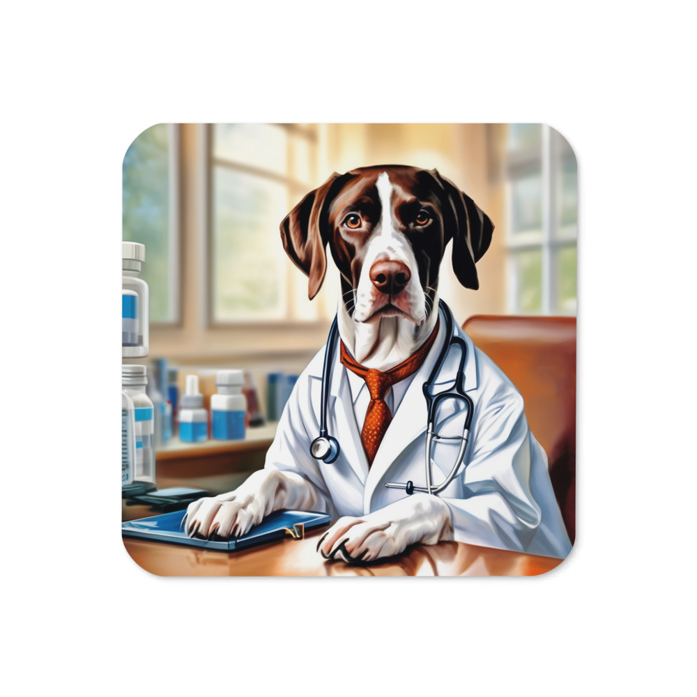 PugMug Custom Pointer Dog Coaster