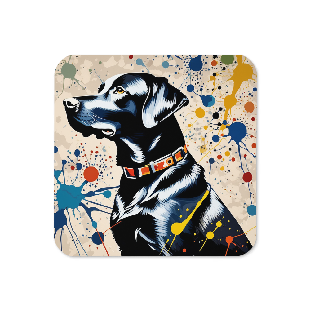 PugMug Custom Black Labrador Retriever Coaster