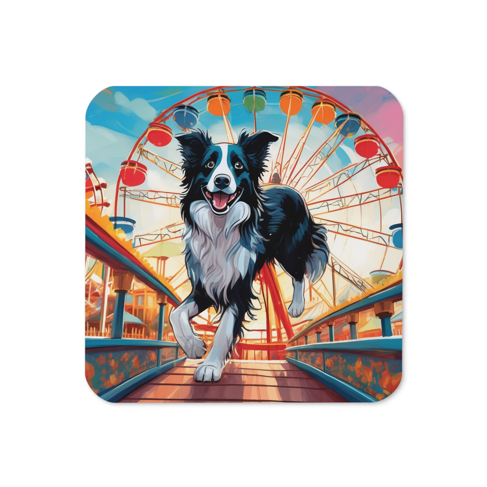 PugMug Custom Border Collie Coaster