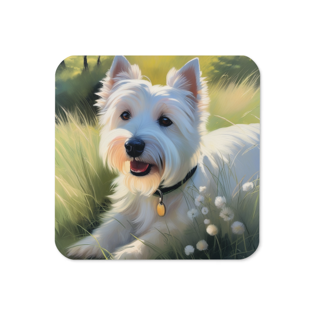 PugMug Custom West Highland White Terrier Coaster