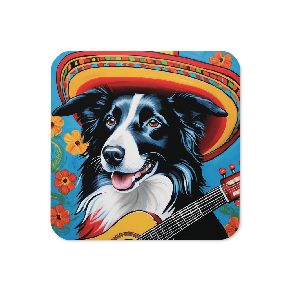 PugMug Custom Border Collie Coaster