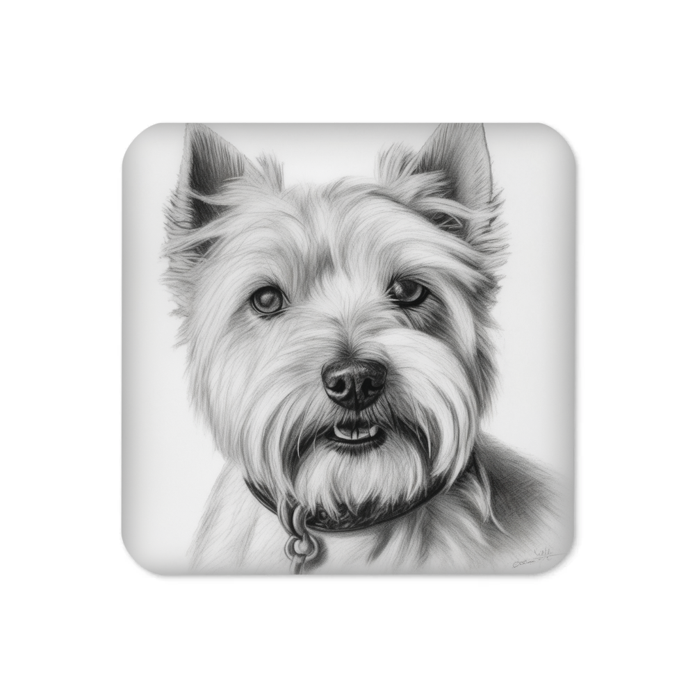 PugMug Custom West Highland White Terrier Coaster