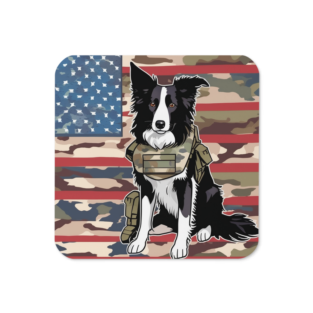 PugMug Custom Border Collie Coaster