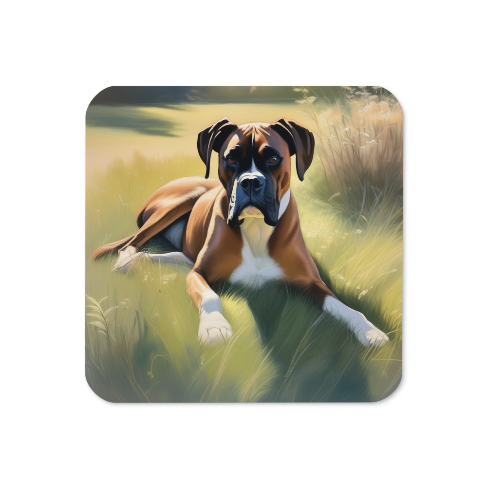 PugMug Custom Boxer Dog Coaster