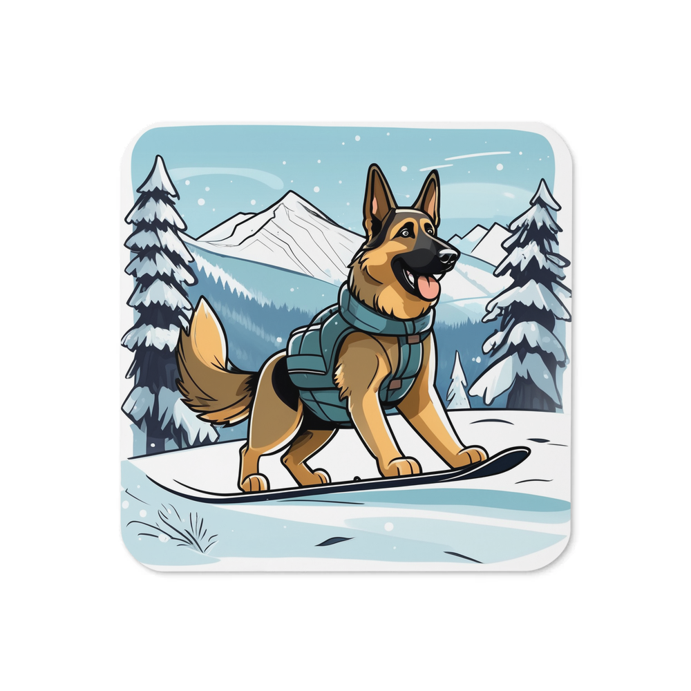 PugMug Custom German Shepherd Dog Coaster