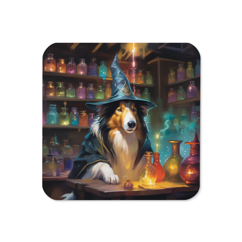 PugMug Custom Collie Coaster