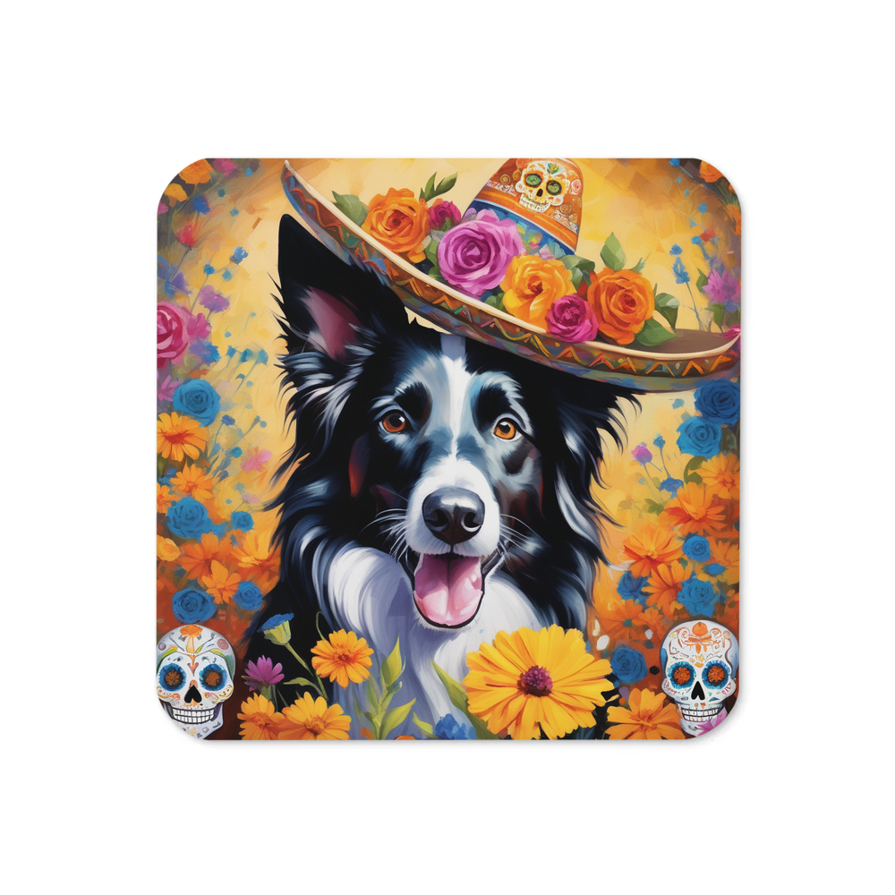 PugMug Custom Border Collie Coaster