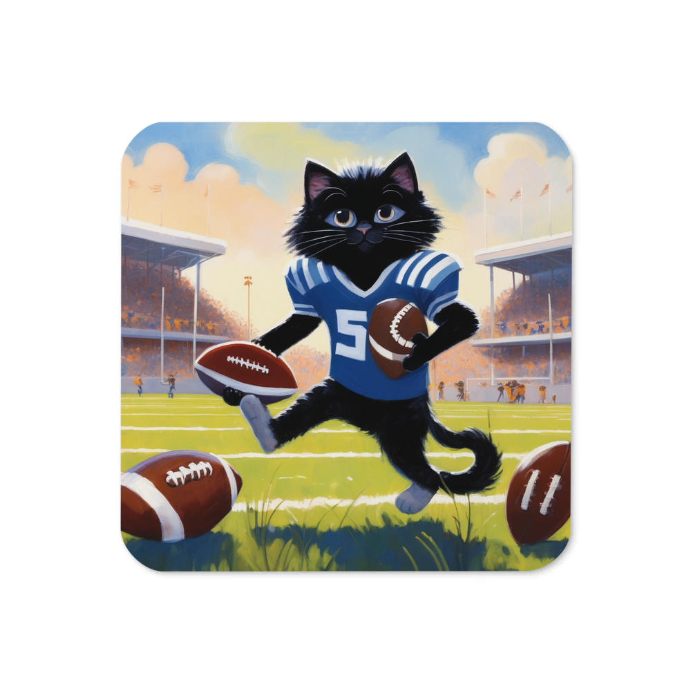 PugMug Custom Black Ragdoll Cat Coaster