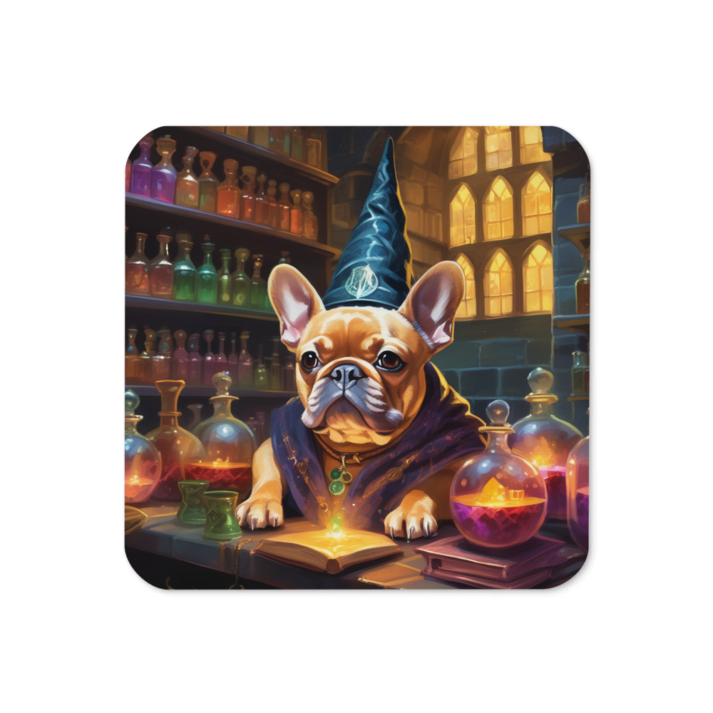 PugMug Custom Tan French Bulldog Coaster