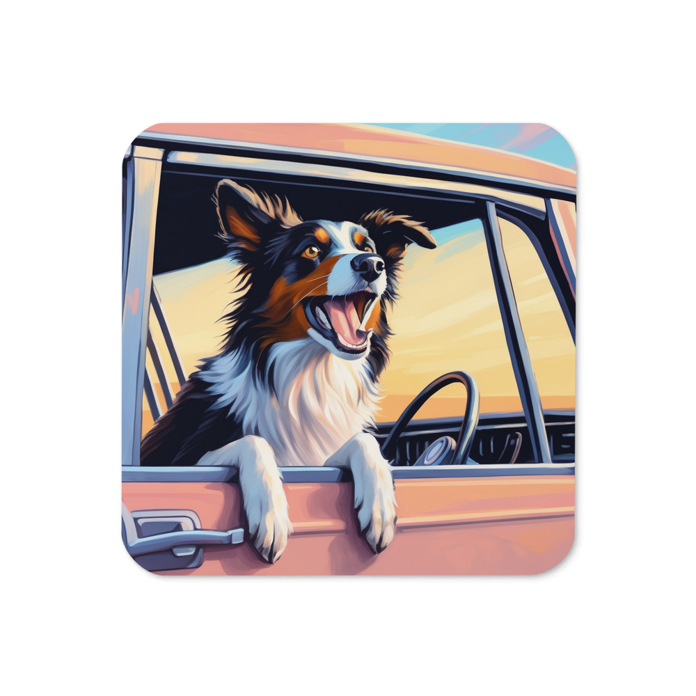 PugMug Custom Border Collie Coaster