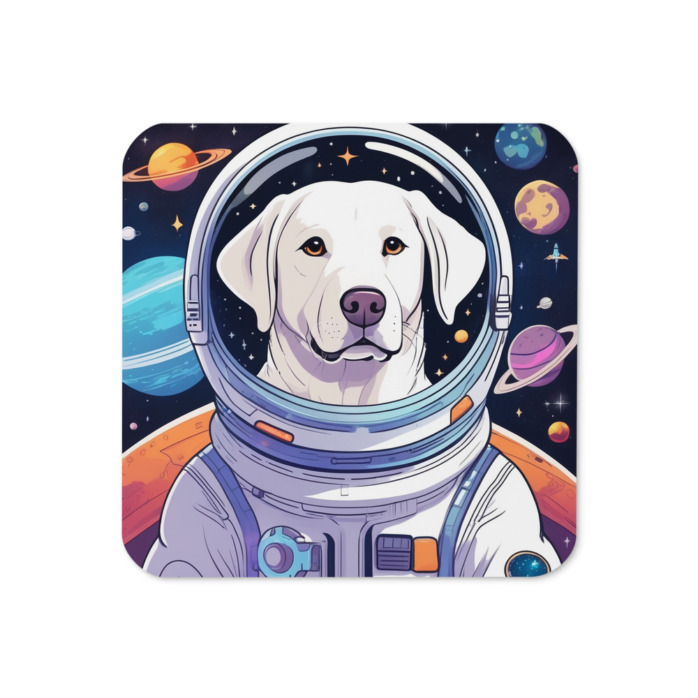 PugMug Custom White Labrador Retriever Coaster