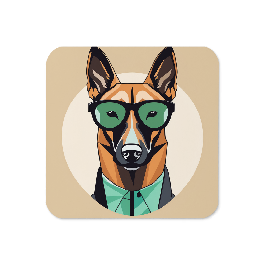 PugMug Custom Belgian Malinois Coaster