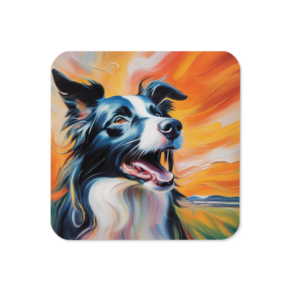 PugMug Custom Border Collie Coaster