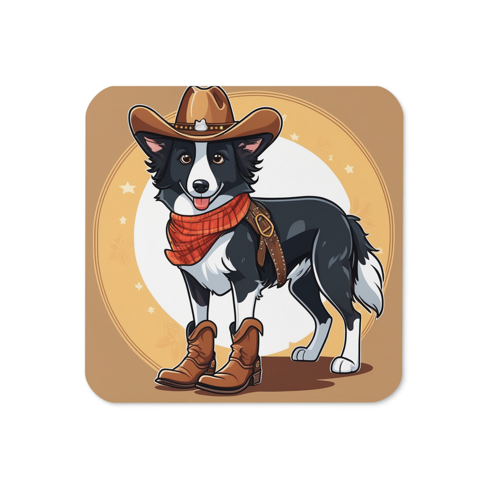 PugMug Custom Border Collie Coaster