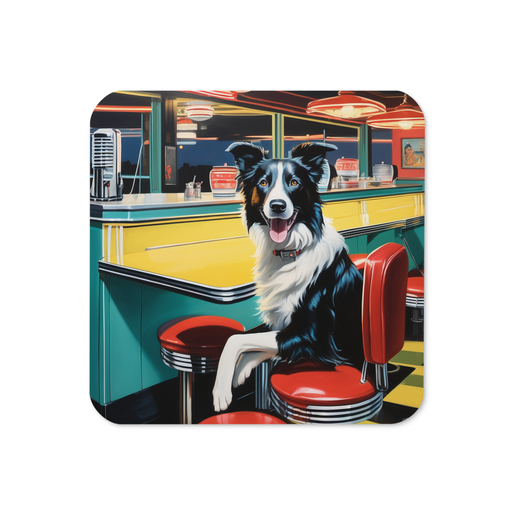 PugMug Custom Border Collie Coaster
