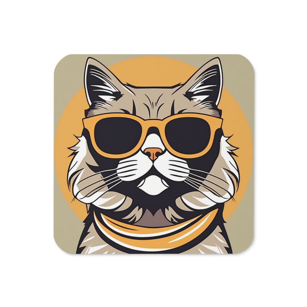 PugMug Custom Tabby Persian Cat Coaster