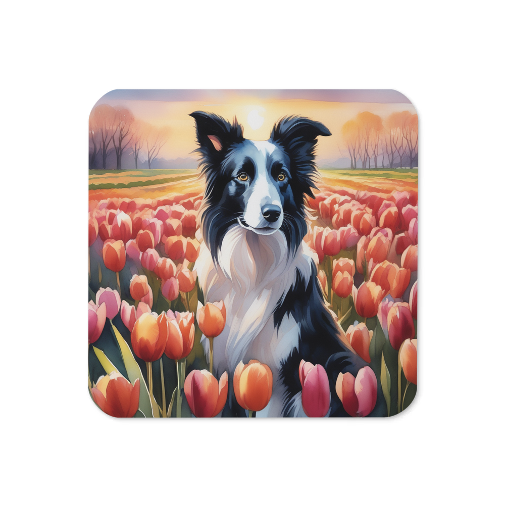PugMug Custom Border Collie Coaster