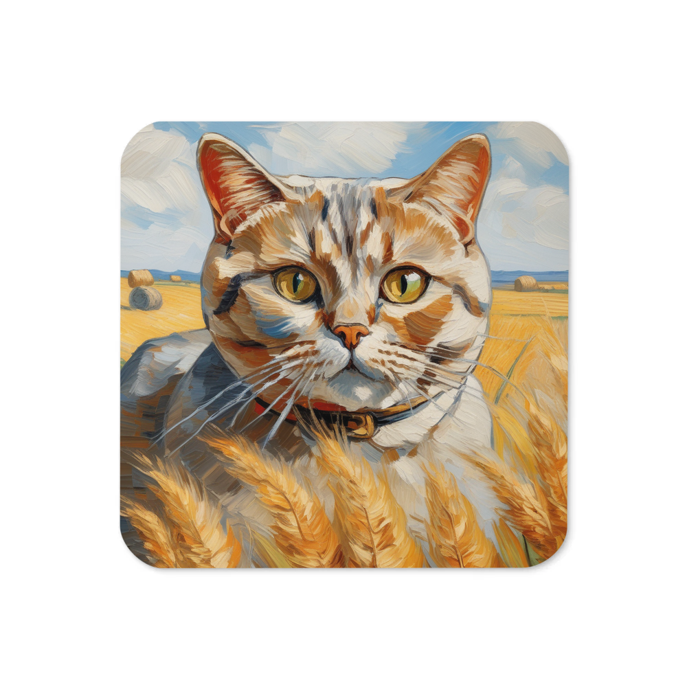 PugMug Custom Tabby British Shorthair Cat Coaster