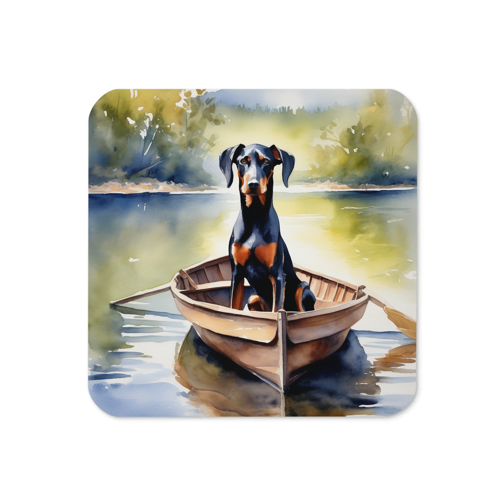 PugMug Custom Doberman Pinscher Coaster