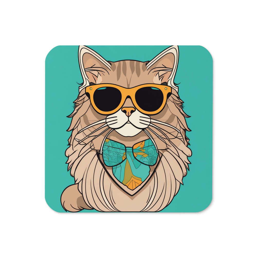 PugMug Custom Tabby Persian Cat Coaster