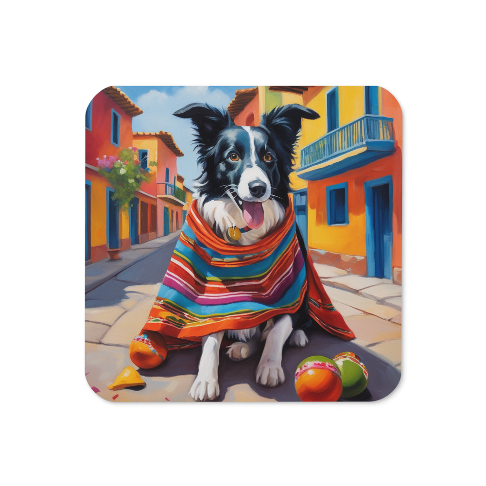 PugMug Custom Border Collie Coaster