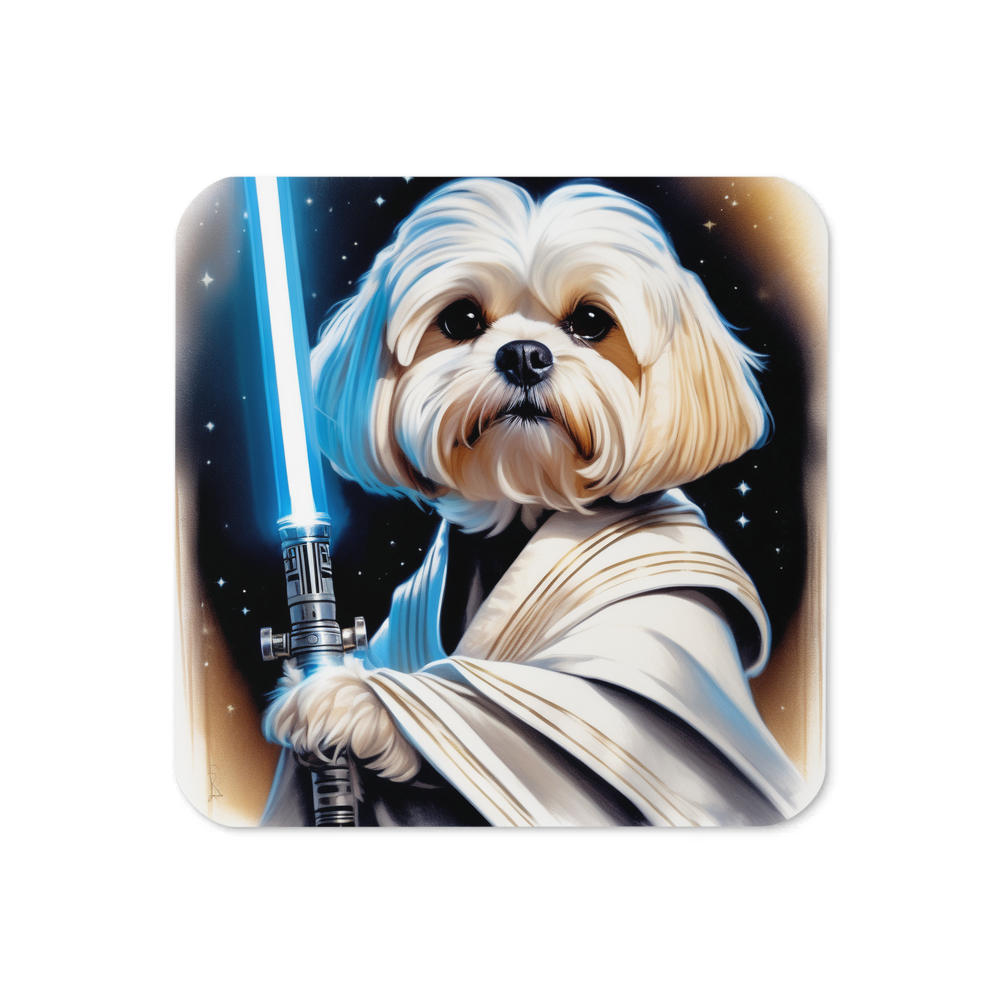 PugMug Custom Maltese Dog Coaster