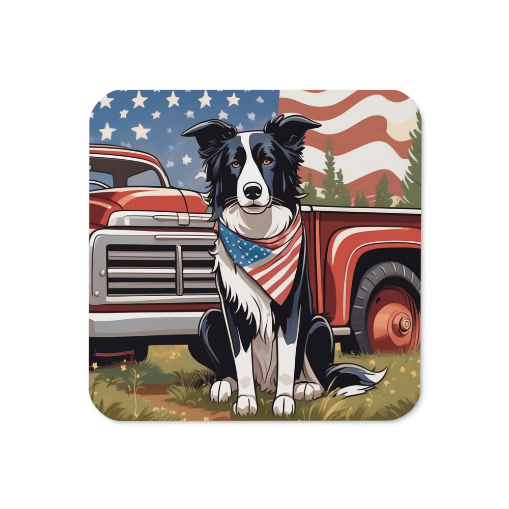 PugMug Custom Border Collie Coaster