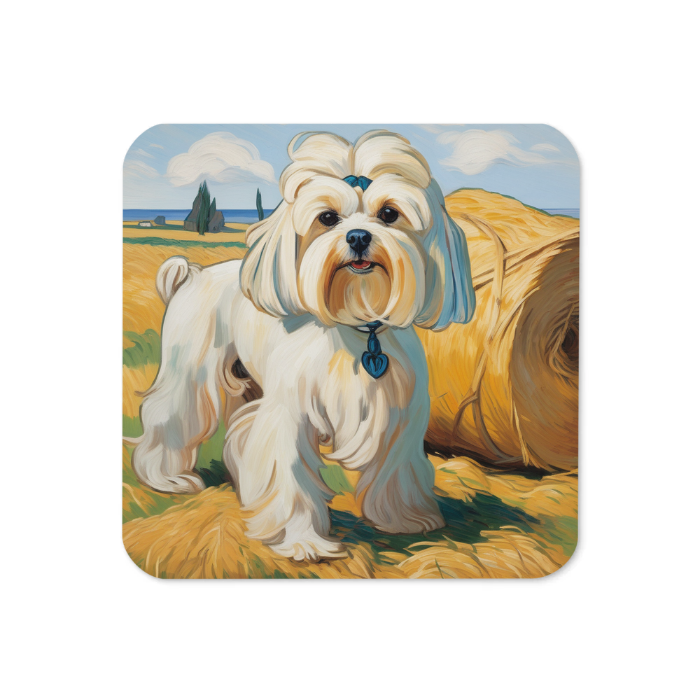 PugMug Custom Maltese Dog Coaster