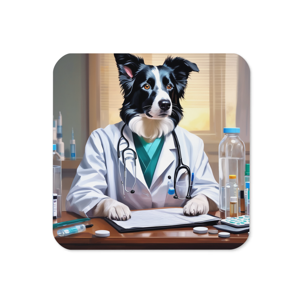 PugMug Custom Border Collie Coaster